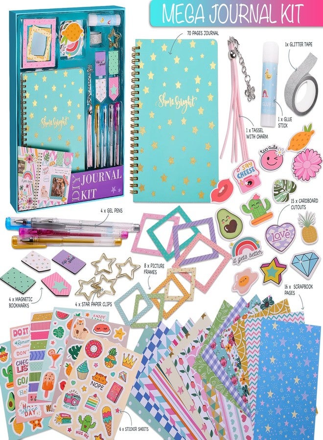 BEARUN DIY Journal Kit for Girls, Scrapbook & Diary Supplies Set, Birthday Gifts for Teen Girls Craft Sets - Unleash Creativity Journaling Art Crafts Kit - Ideal Gifts for 8 9 10 11 12 13 14 Year Old Girl - Image 2